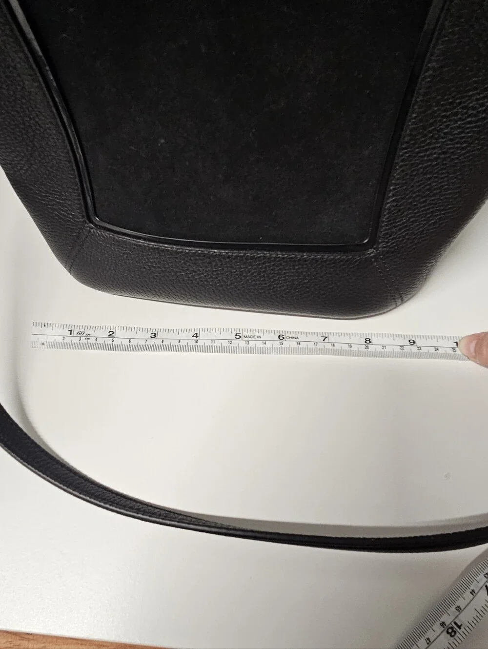 Kate Spade Black Pebbled Leather & Suede Crossbody Bag With Gold Hardware